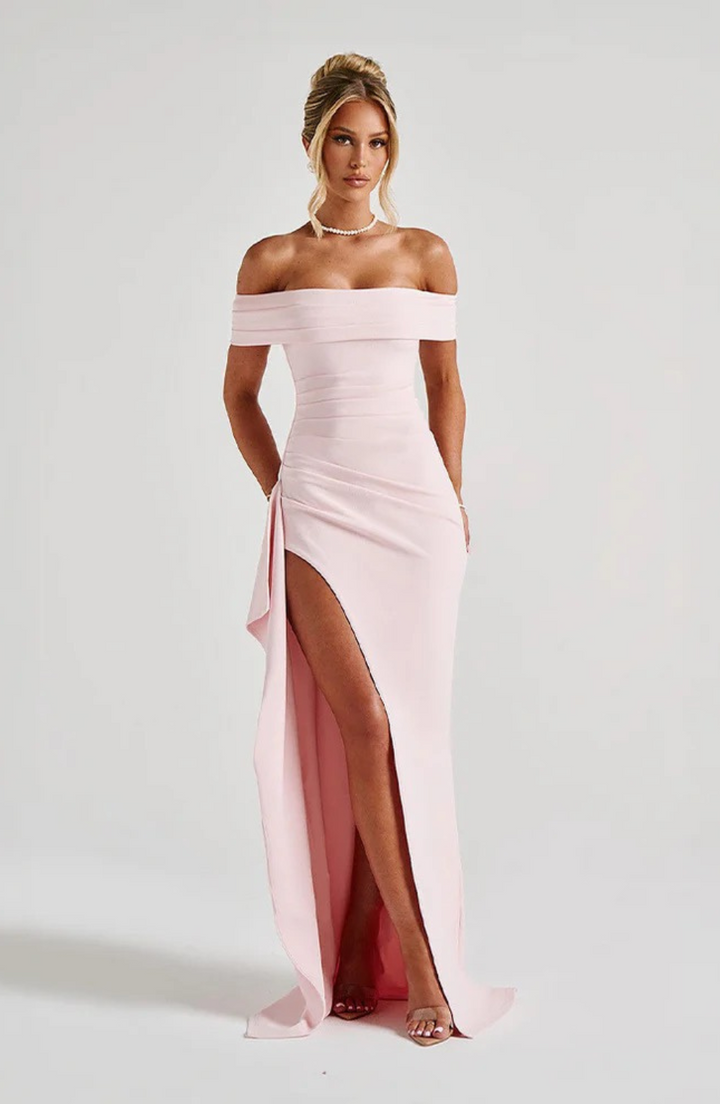 Rilena – Letnia sukienka maxi z rozcięciem