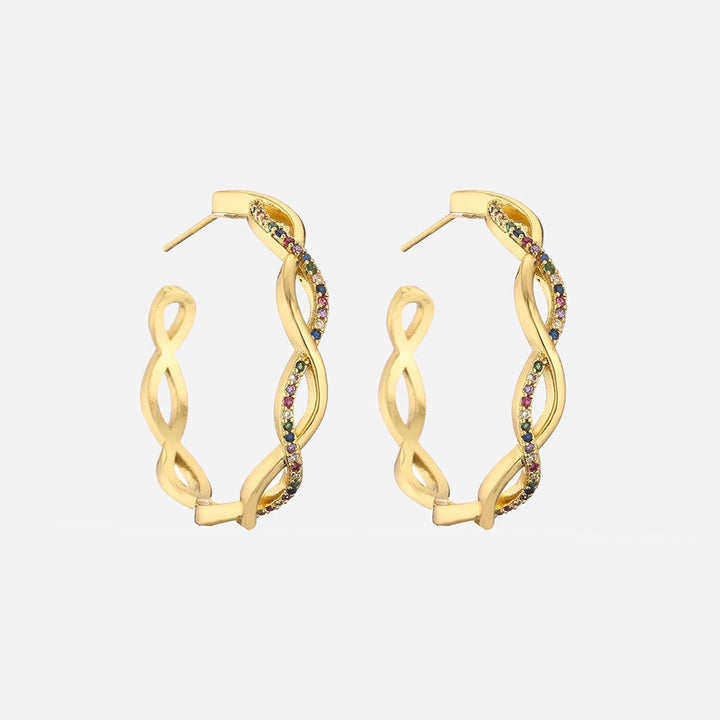 Julenyssa | Aalto Kolczyki 18K Złoto