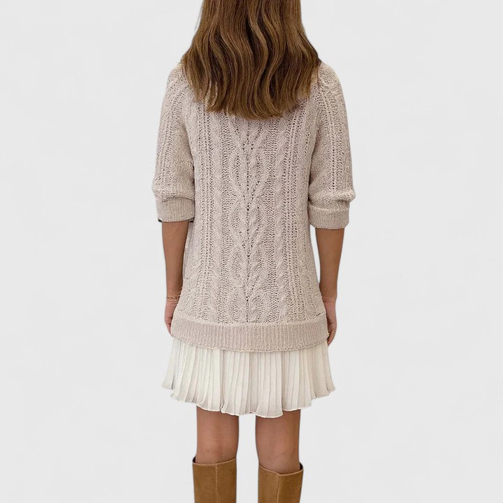 Ashlyndora | Elegancka Sukienka Swetrowa
