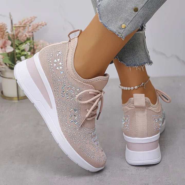 Zielka – Modne buty ortopedyczne z cyrkoniami