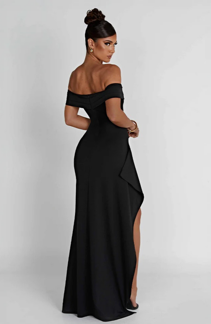 Rilena – Letnia sukienka maxi z rozcięciem