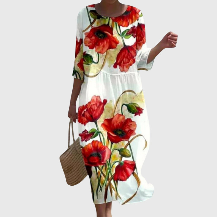 Hayley™ | Stylowa Kwiatowa Sukienka Maxi