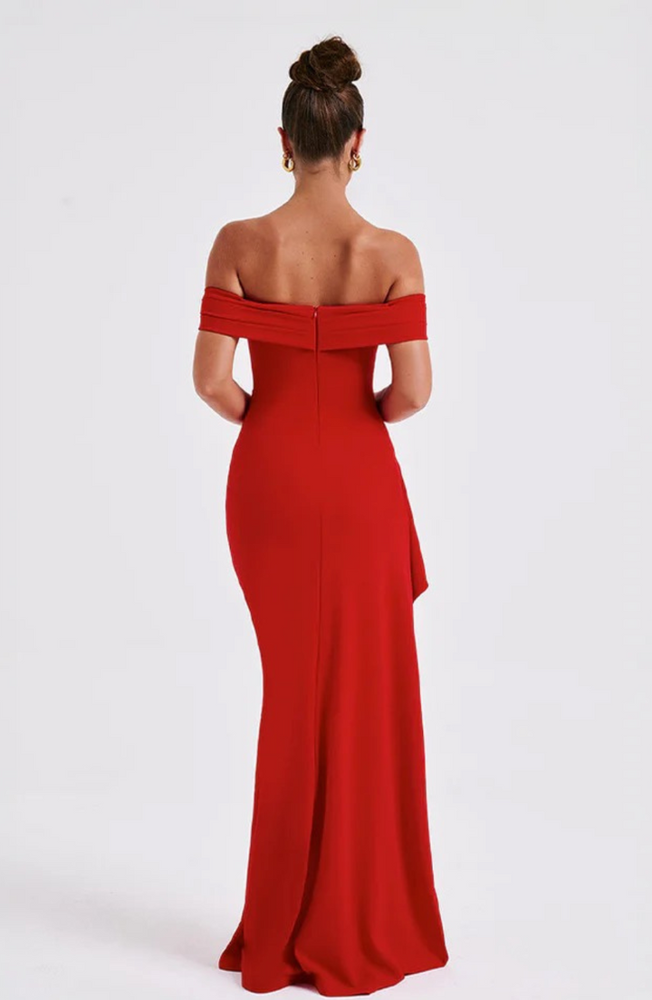 Rilena – Letnia sukienka maxi z rozcięciem