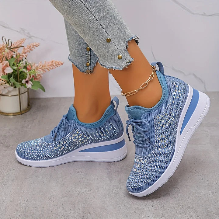 Zielka – Modne buty ortopedyczne z cyrkoniami