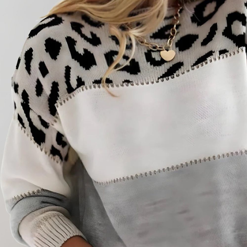 Dom Valmont™ | Elegancki Sweter w Panterkę
