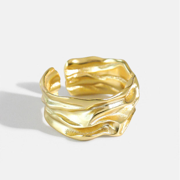 Jaylinette | Duży Pierścionek 18K Złota