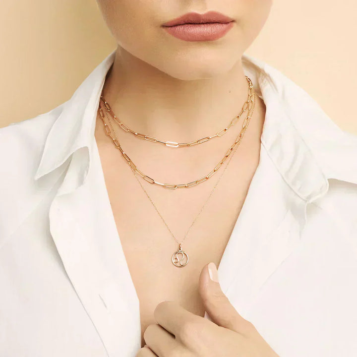 Rosalyette | Naszyjnik z Znakiem Zodiaku 18k Złoto