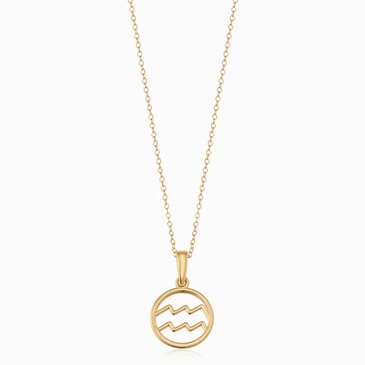 Rosalyette | Naszyjnik z Znakiem Zodiaku 18k Złoto