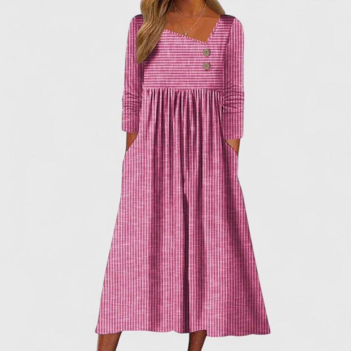 Cleomarie | Elegancka Midi Sukienka