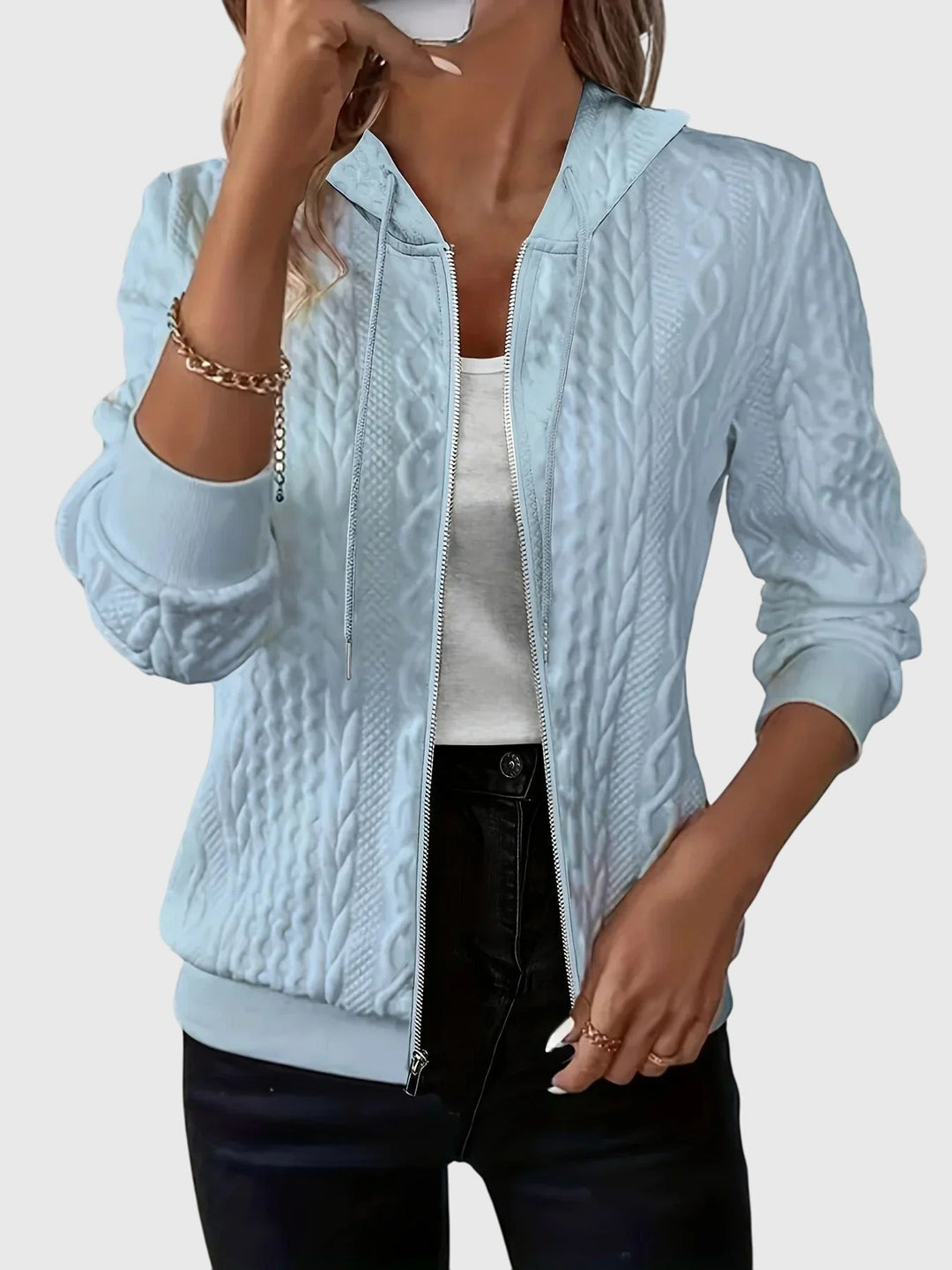 Lena™ - Bluza z kapturem na zamek