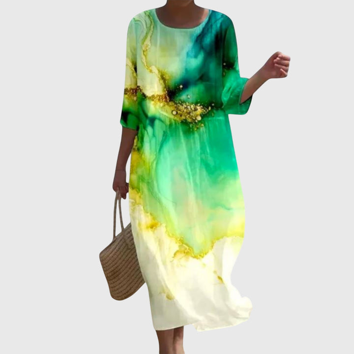 Hayley™ | Stylowa Kwiatowa Sukienka Maxi