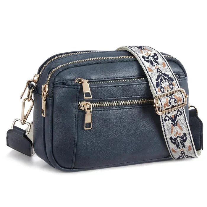 Dorota - Crossbody z kolorowymi paskami