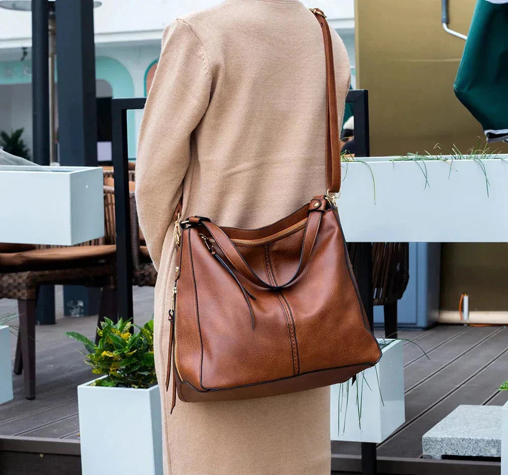 Justyna - Skórzana torba typu hobo